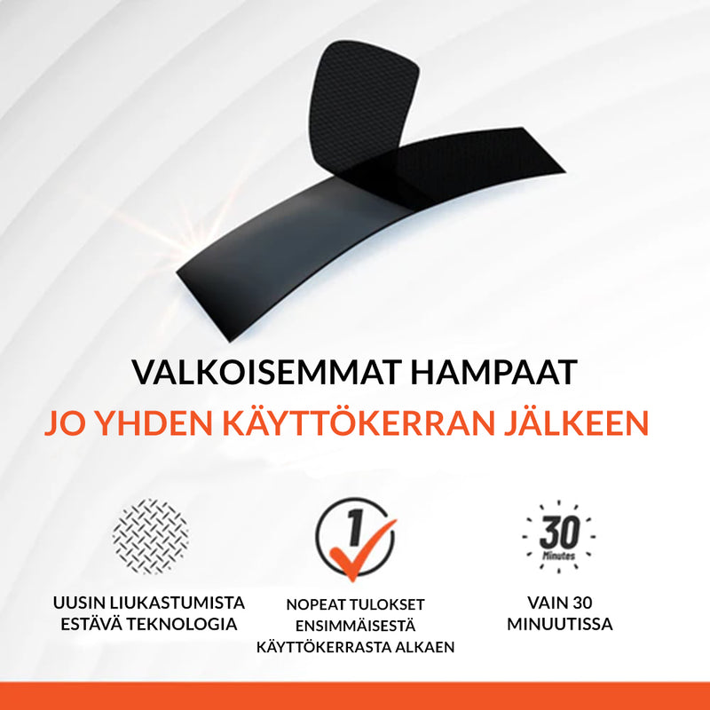 Edut aktiivihiilen hampaiden valkaisuun nauhat kotiin valkaisuun