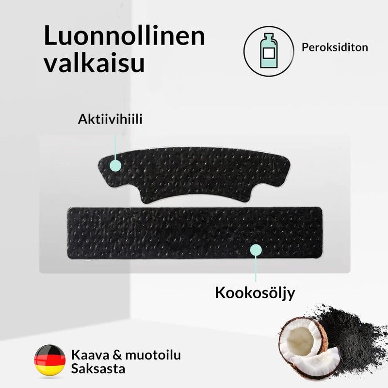 Käyttö aktiivihiilen hampaiden valkaisuun nauhat valkaista hampaat